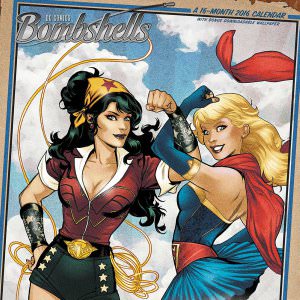 DC Comics Bombshells 2016 Wall Calendar