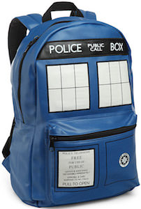 Doctor Who Blue Tardis Backpack