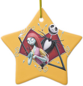 Jack Skellington And Sally Christmas Ornament