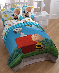 Best Friends Snoopy And Charlie Brown Comforter Set