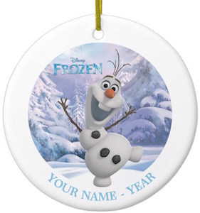 Frozen Olaf Personalized Christmas Ornament