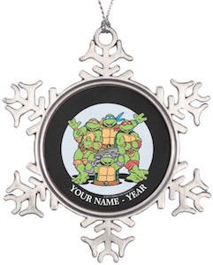 Ninja Turtles Personalized Christmas Ornament