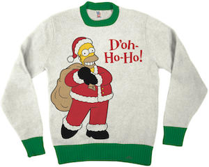 Homer Simpsons Doh Ho Ho Christmas Sweater