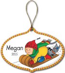 Caillou And Gilbert Personalized Christmas Tree Ornament