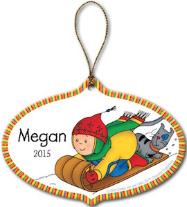 Caillou And Gilbert Christmas Tree Ornament