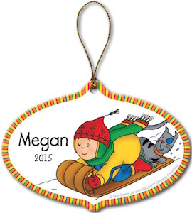 Caillou And Gilbert Christmas Tree Ornament