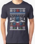 Doctor Who Ugly Christmas Sweater Design T-Shirt