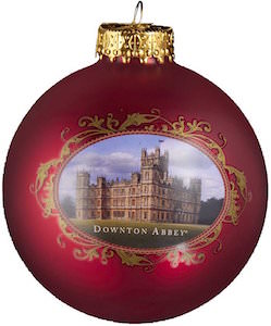 Downton Abbey Castle Glass Ball Christmas Ornament