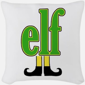 Elf Logo Throw Pillow