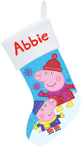 Peppa Pig Personalized Christmas Stocking