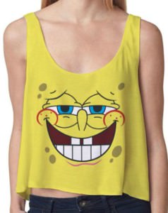 SpongeBob Girls Crop Tank Top