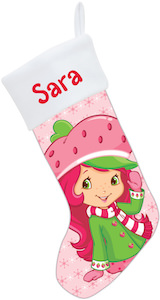 Personalized Strawberry Shortcake Christmas Stocking