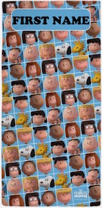 The Peanuts Movie Personalized Beach Towel