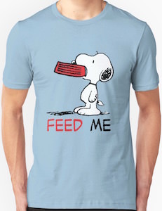 Peanuts Snoopy Feed Me T-Shirt