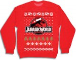 Men's Jurassic World Red Christmas sweater