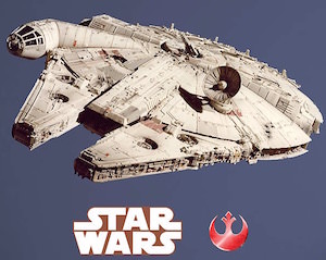 Star Wars Millennium Falcon Wall Decal