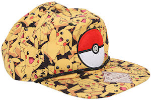 Pikachu And Poke Ball Snapback Hat