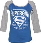 Supergirl Baseball T-Shirt