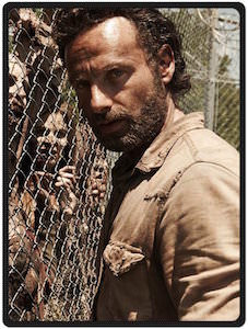The Walking Dead Rick Grimes And A Fence Of Walkers Blanket
