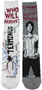 The Walking Dead Glenn And Terminus Socks