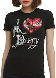 Pride + Prejudice + Zombies I Love Mr. Darcy T-Shirt