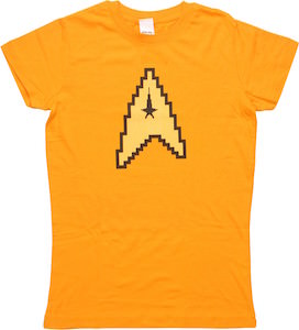 Star Trek 8 Bit Command Logo Women's T-Shirt