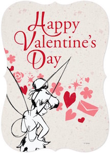 Tinker Bell Happy Valentine's Day Card - THLOG