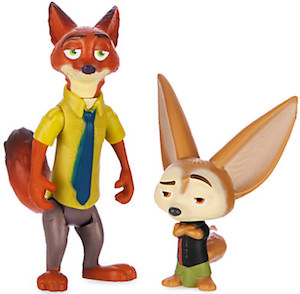 Zootopia Nick Wilde & Finnick Action Figures