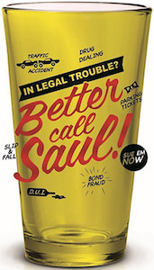 Better Call Saul Yellow Pint Glass