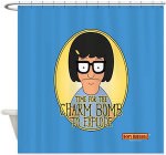 Bob's Burgers Tina Charm Bomb Shower Curtain