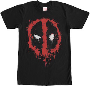 Deadpool Splatter Logo T-Shirt