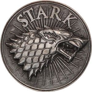 Game of Thrones Stark Direwolf Belt Buckle