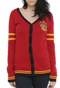 Harry Potter Red Gryffindor Cardigan