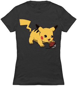 Pokemon T-Shirt With Pikachu And Poke Ball