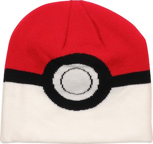 Pokemon Beanie Hat That Looks Like Poke Ball