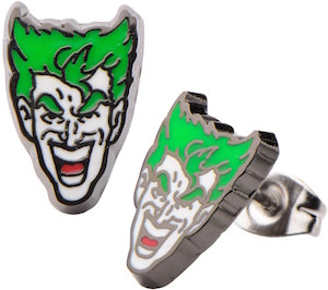 The Joker Face Earrings from Batman