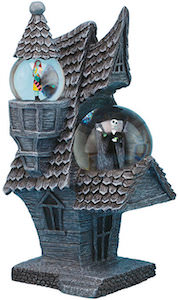 The Nightmare Before Christmas Jack And Sally Snow Globe House