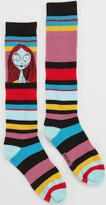 The Nightmare Before Christmas Sally Striped Socks