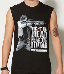 Daryl Fight The Dead Fear The Living Tank Top