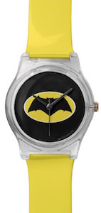 Batman Yellow And Black Logo Wristwatch