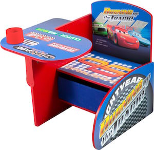 Disney Cars Chair Desk For Kids With Storage