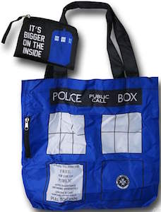 Doctor Who Foldable Tardis Tote Bag