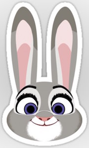 Disney Zootopia Judy Hopps Sticker