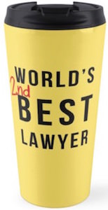 Better Call Saul World's 2nd Best Lawyer Travel Mug