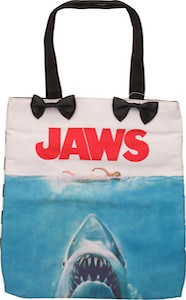 Jaws Movie Poster Tote Bag