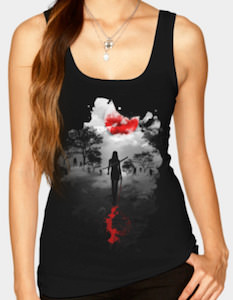 The Walking Dead Michonne Hunting At Night Tank Top