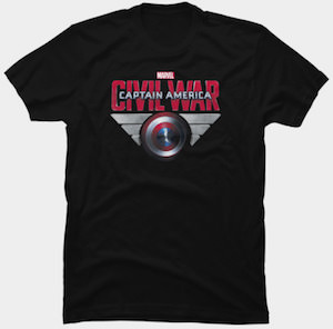 Captain America Civil War Logo T-Shirt