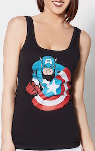 Captain America And His Shield Women's Tank Top