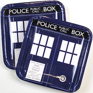 Doctor Who Tardis Paper Plates