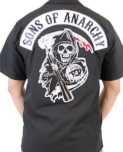 Sons Of Anarchy Reaper Logo Work Shirt